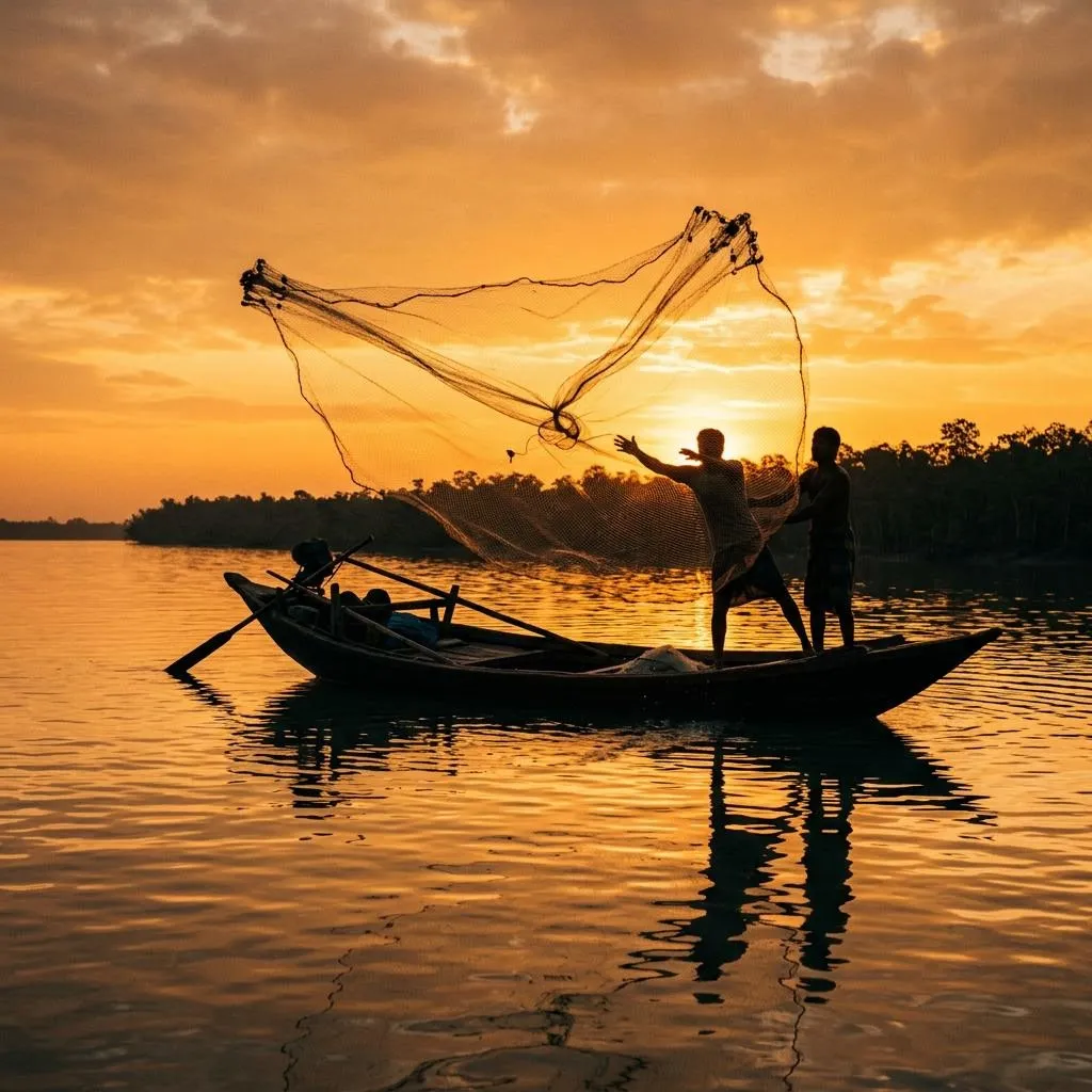 Fishermen at Sunrise